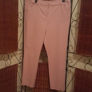Blush pink ankle pants